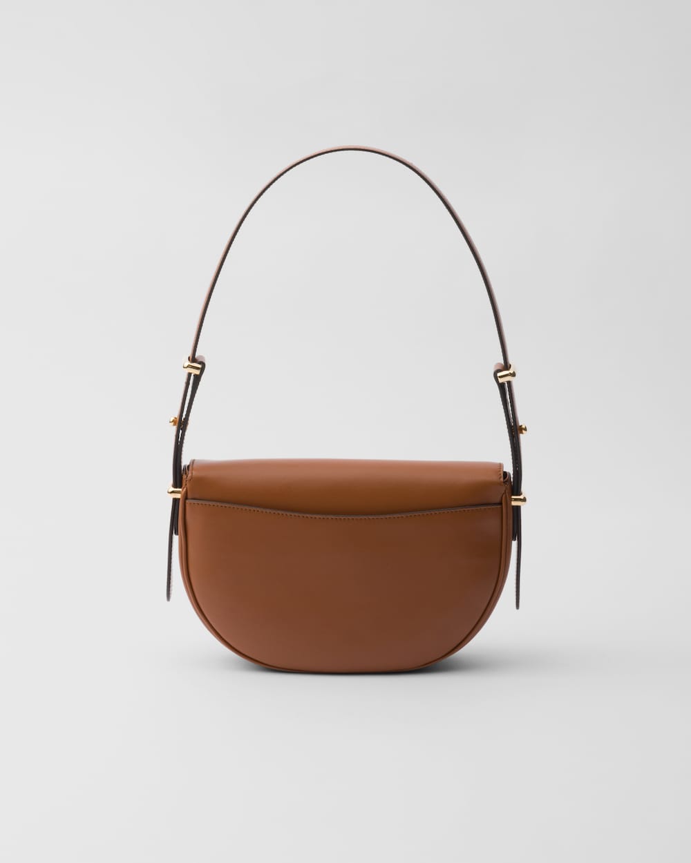 Prada Arqué Leather Shoulder Bag With Flap - Image 4